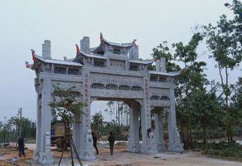 北京领雕塑专业定制仿古牌坊雕塑，拥有多年专业…