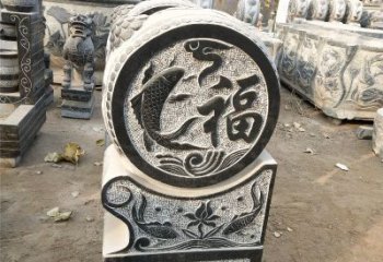 北京一流仿古抱鼓门墩石雕塑