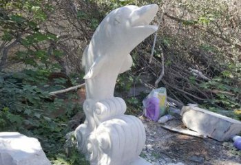北京石雕海豚海浪