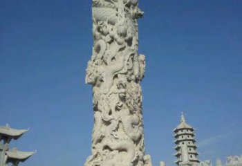 北京精美雕塑，华表龙柱雕塑