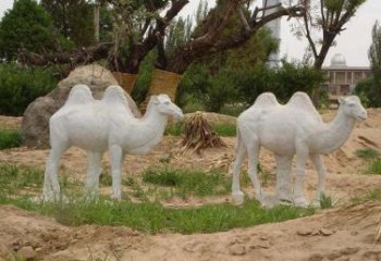 北京欣赏大自然，石雕骆驼公园动物雕塑邀请您