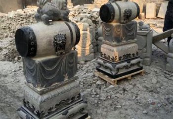 北京定制大象雕塑石雕门墩，传承中国古典文化