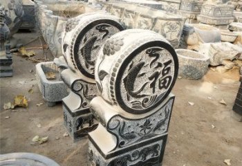 北京石雕门墩风水雕塑内容