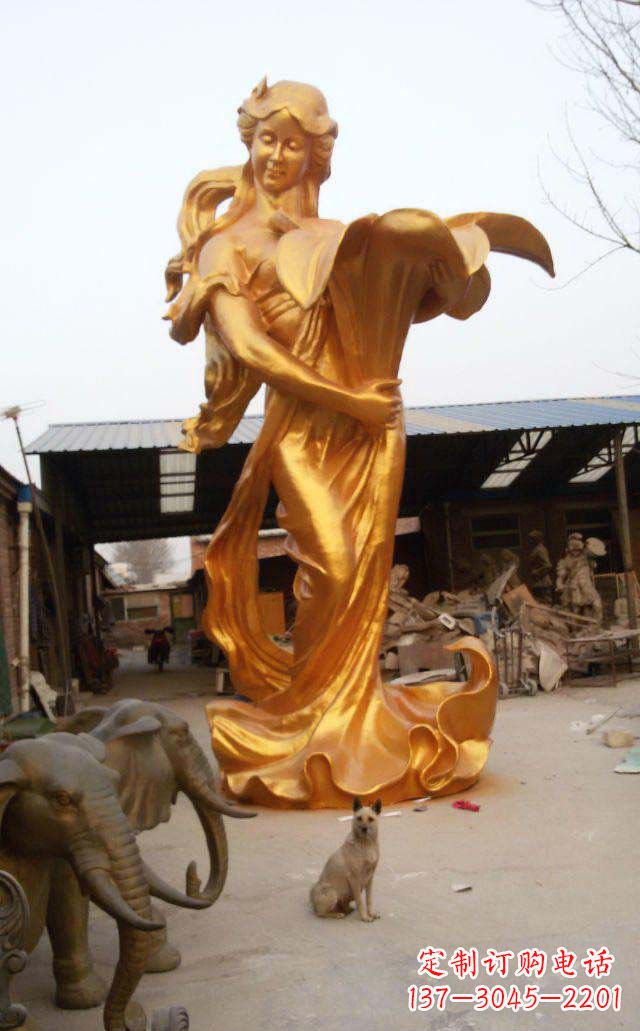 北京西方美女人物铜雕
