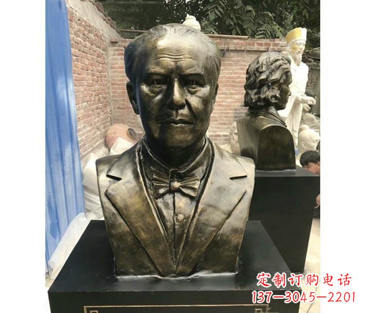 北京西方名人爱迪生胸像铜雕