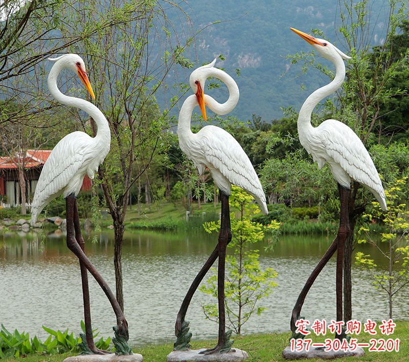 北京仙鹤的雕塑