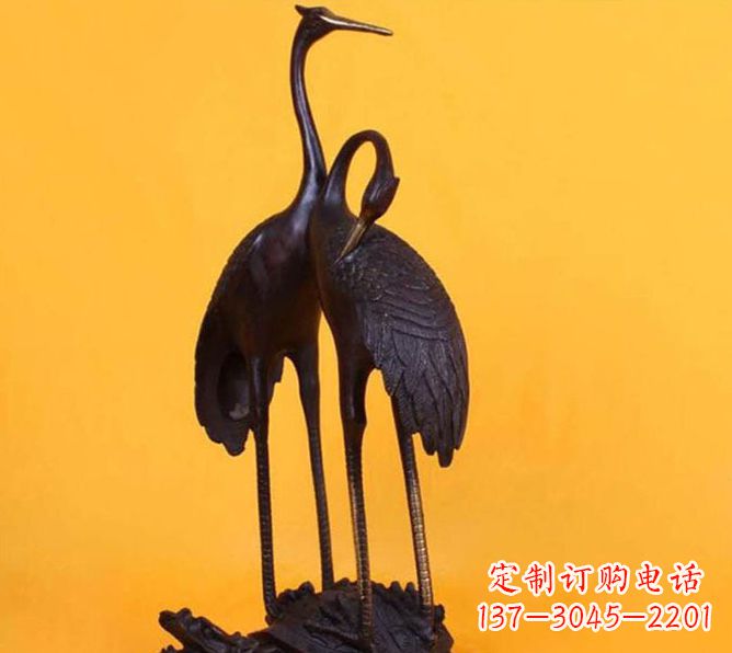 北京仙鹤雕塑铜