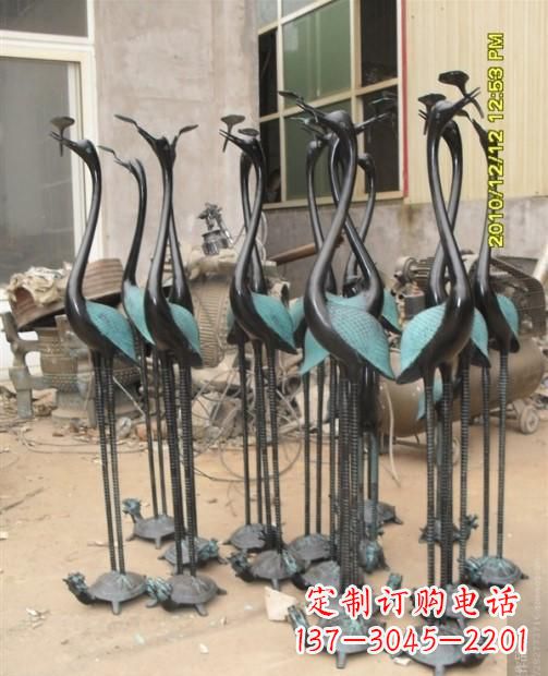 北京仙鹤动物铜雕
