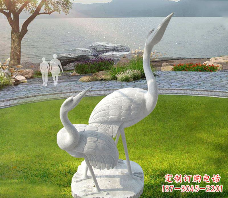 北京仙鹤石雕公园动物雕塑