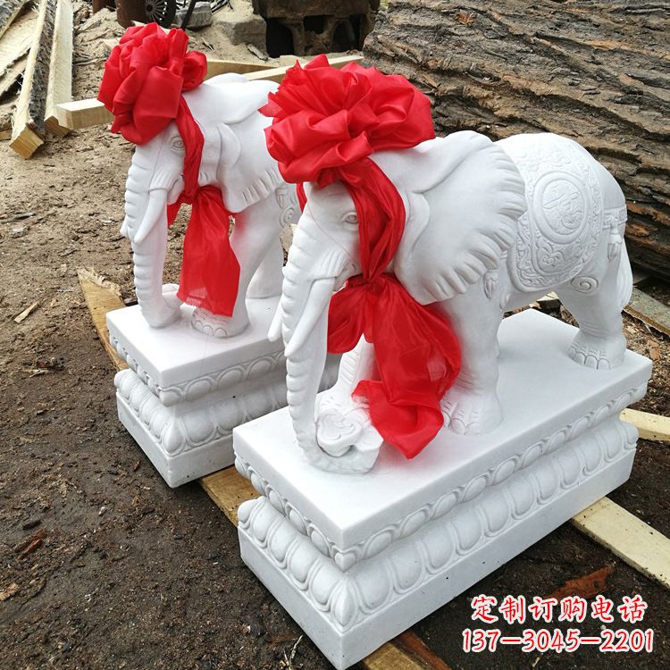 北京现代石雕大象