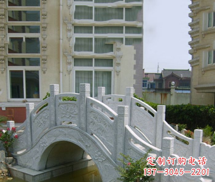 北京小区景观大理石拱桥 (2)