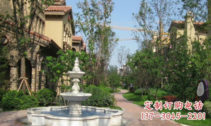 北京小区景观大理石喷泉石雕 (5)