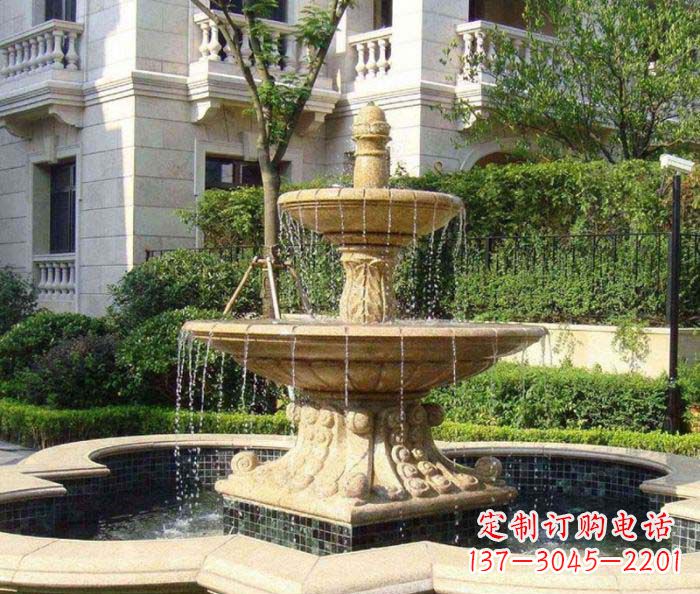 北京小区景观大型喷泉石雕 (2)