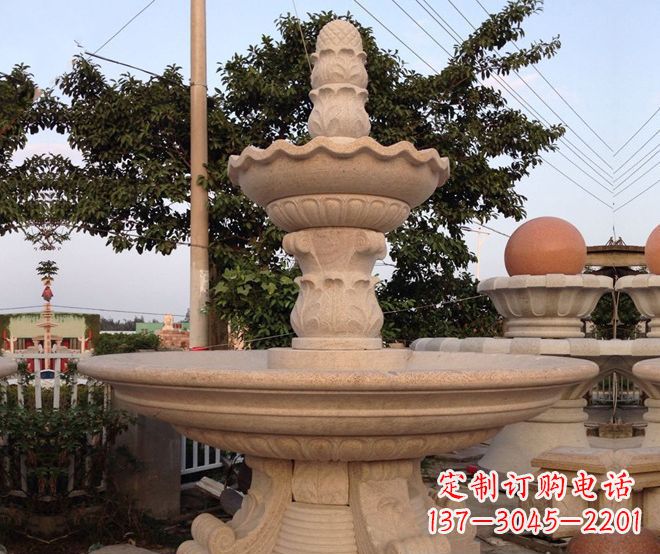 北京小区景观大型喷泉石雕 (4)