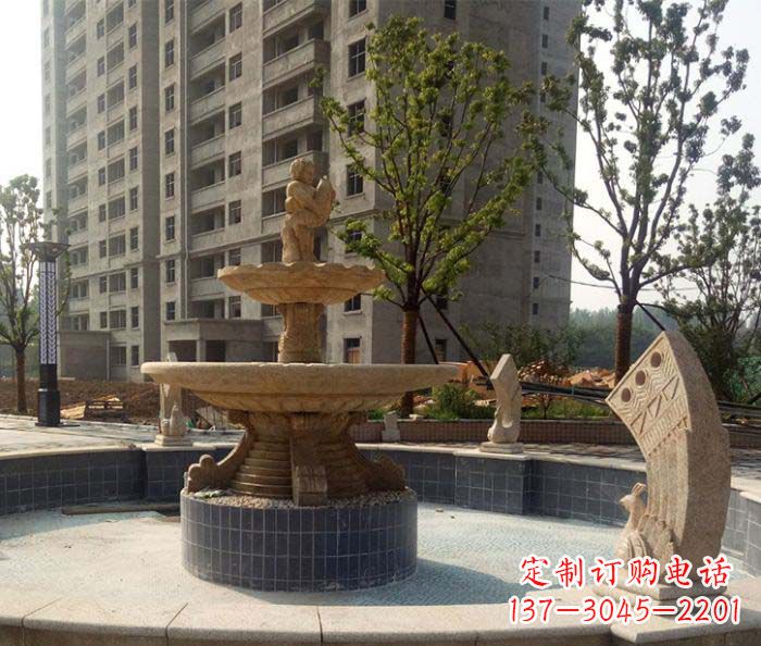 北京小区景观大型喷泉石雕