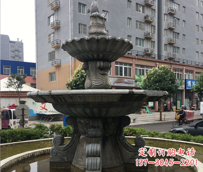 北京小区景观仿古喷泉石雕