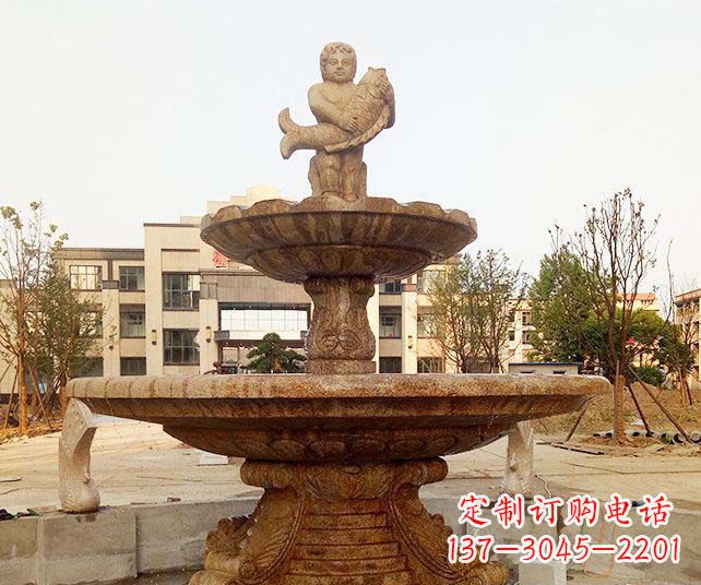 北京小区景观欧式喷泉石雕