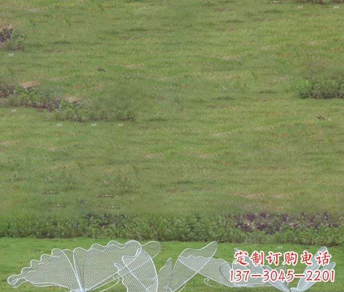 北京小区镂空蝴蝶不锈钢摆件雕塑