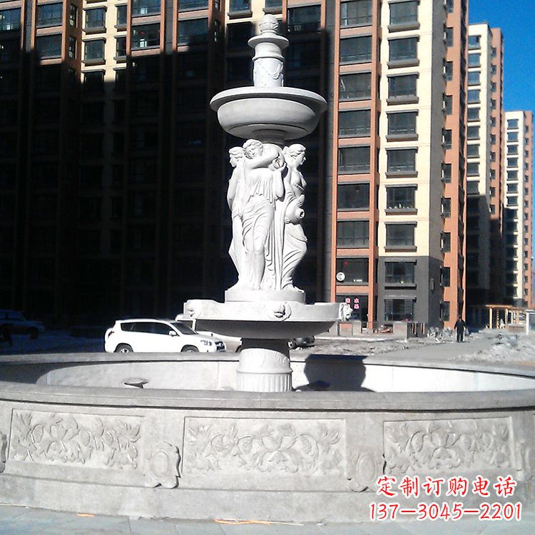 北京小区欧式人物喷泉