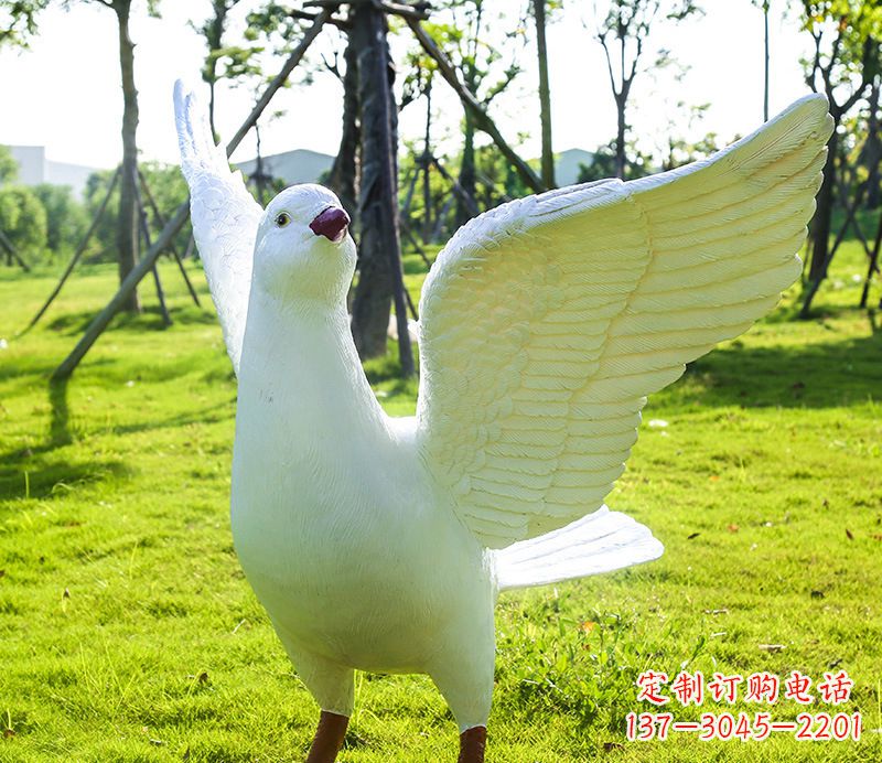 北京校园和平鸽雕塑