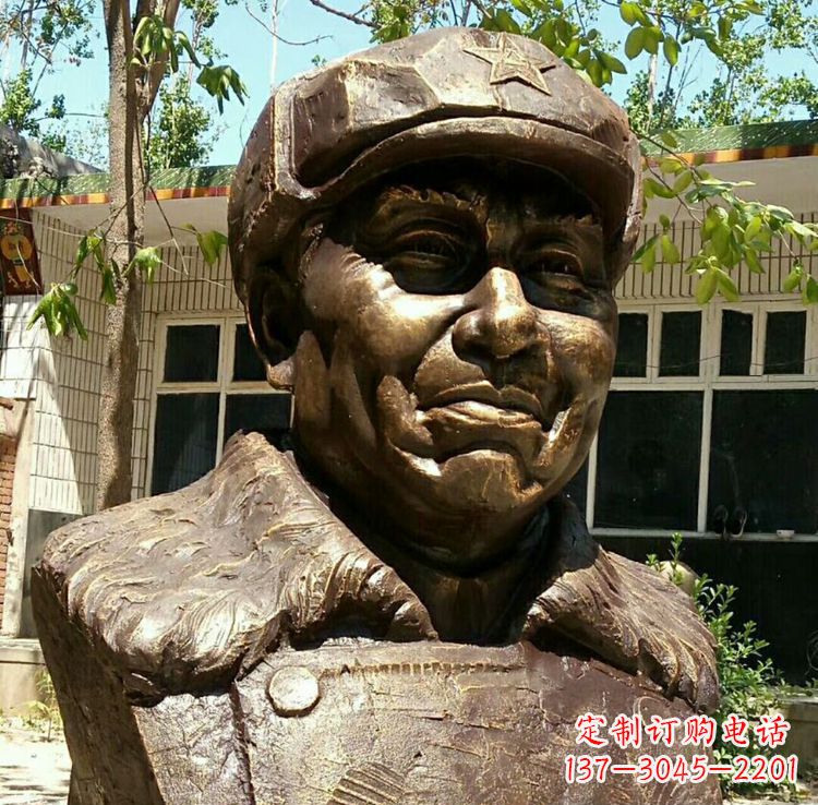 北京校园名人朱德胸像铜雕