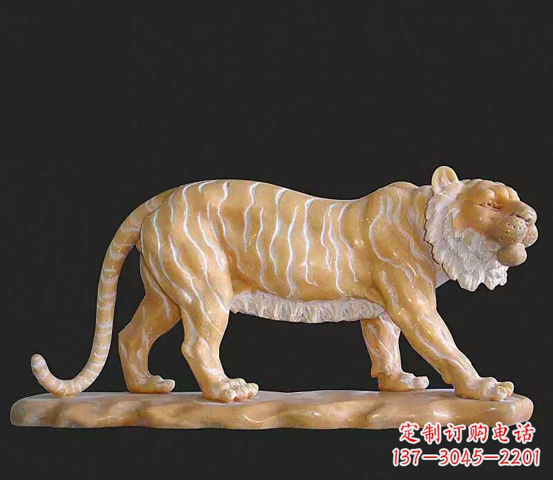 北京行走老虎石雕动物雕塑