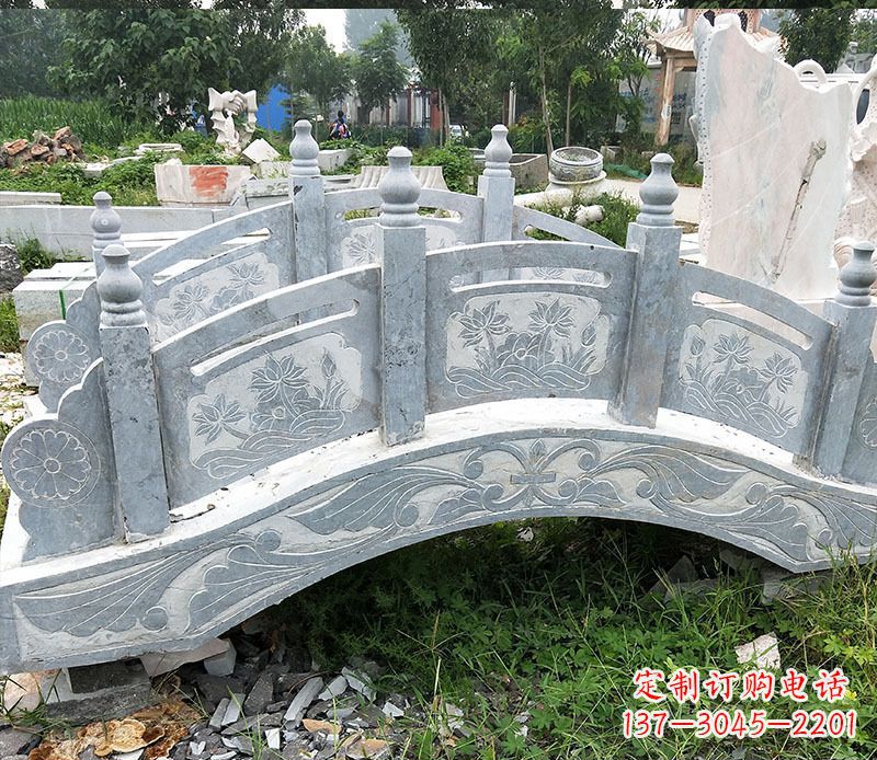 北京园林仿古石拱桥景观石雕 (3)