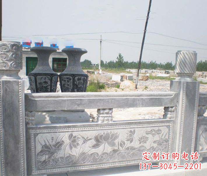 北京园林仿古石栏板景观石雕 (3)