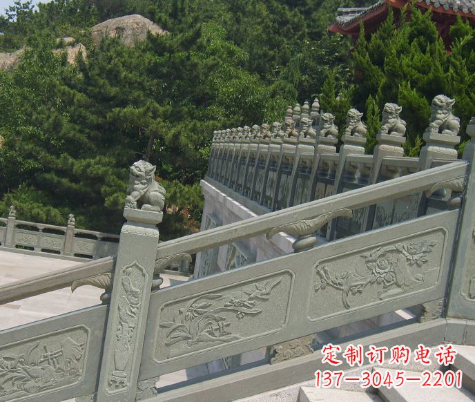 北京园林仿古石栏板景观石雕 (4)
