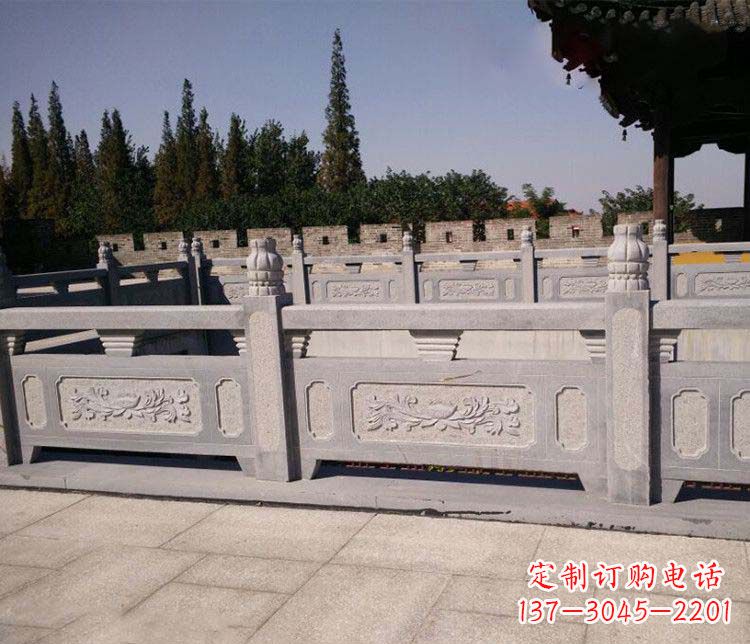 北京园林仿古石栏板景观石雕 (2)