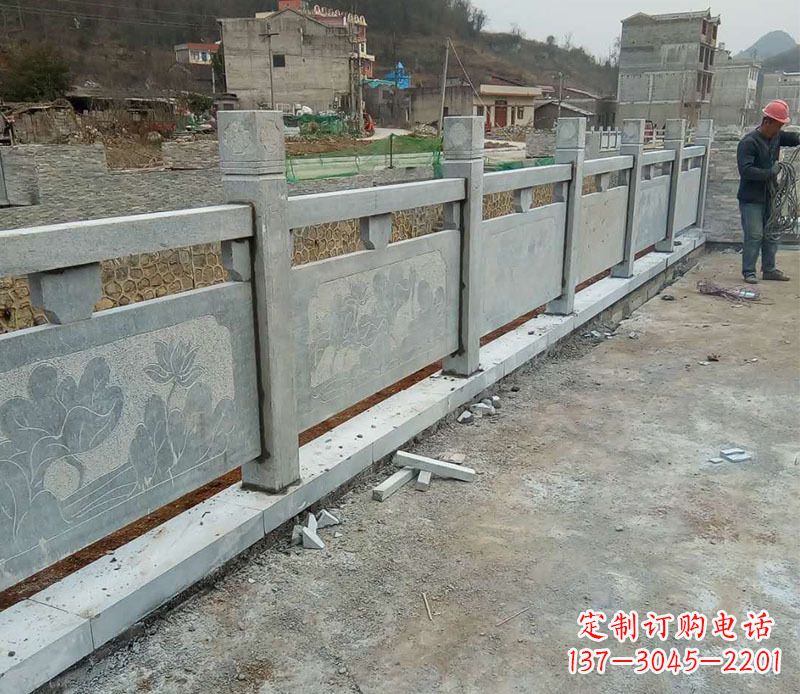 北京园林仿古石栏板景观石雕 (5)