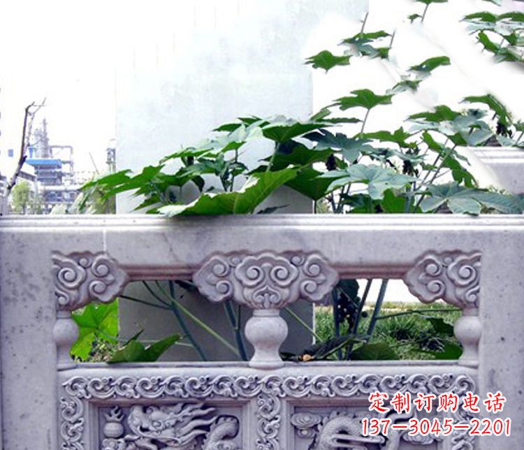 北京园林仿古石栏板景观石雕 (6)