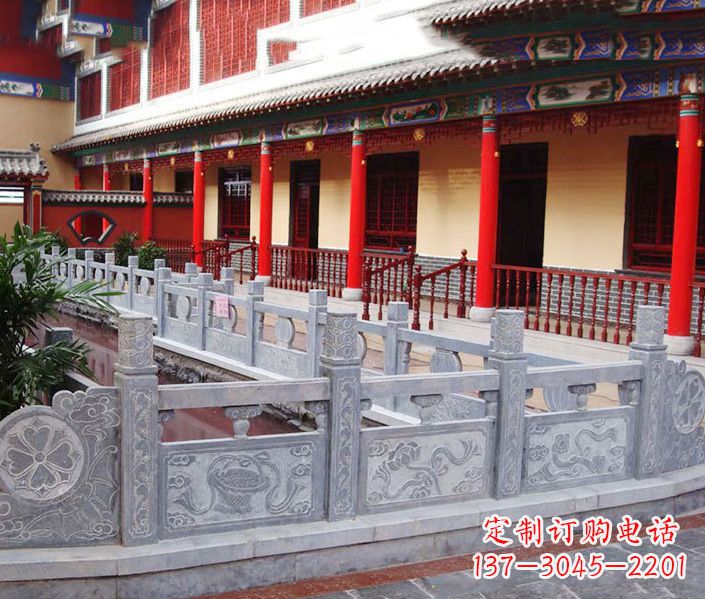北京园林仿古石栏板景观石雕 (12)