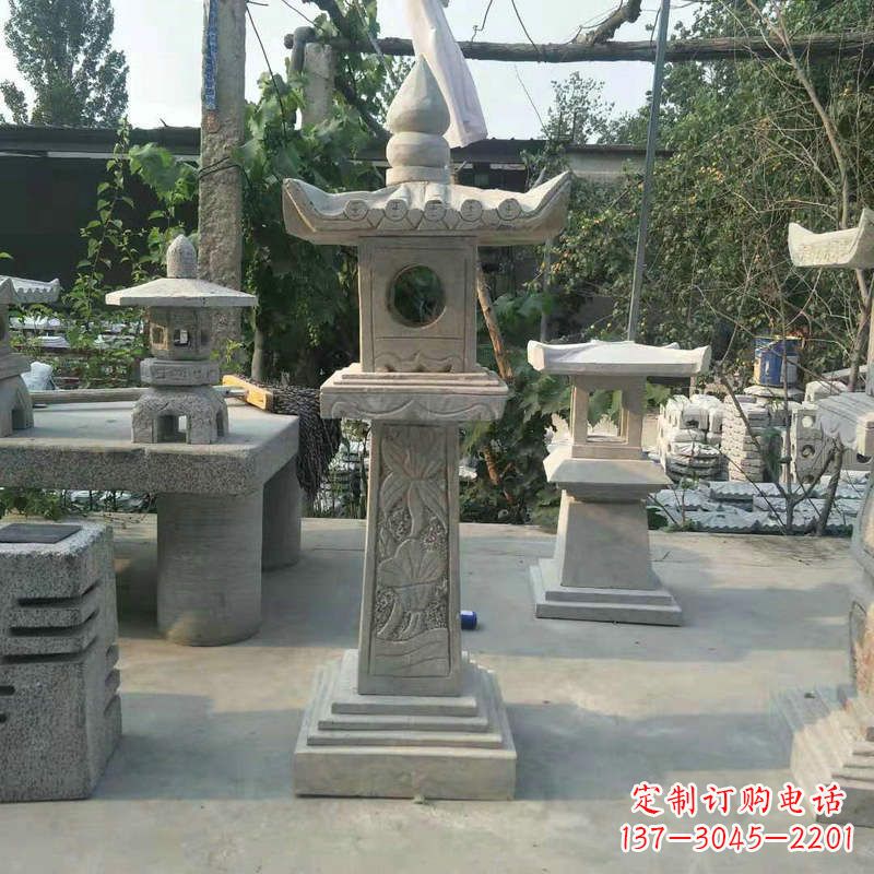 北京园林仿古做旧中式石灯