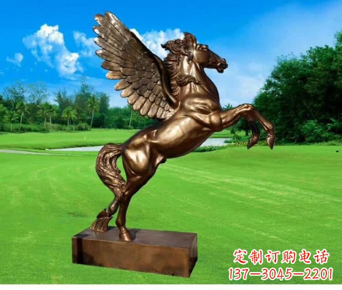 北京园林飞马铜雕 (2)