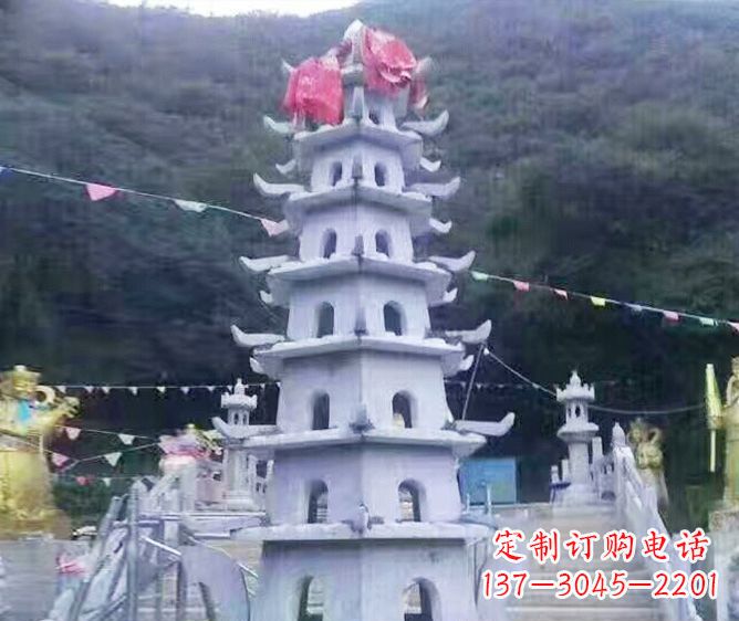 北京园林景观大理石宝塔石雕