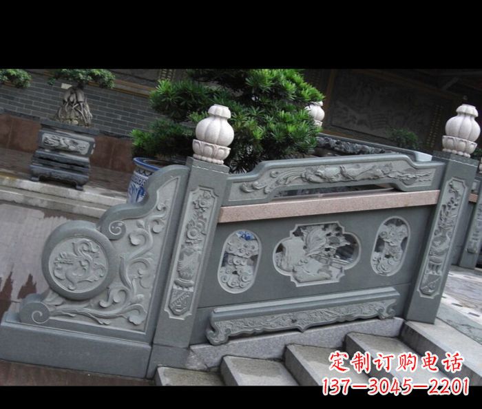 北京园林景观大理石栏板雕塑 (6)