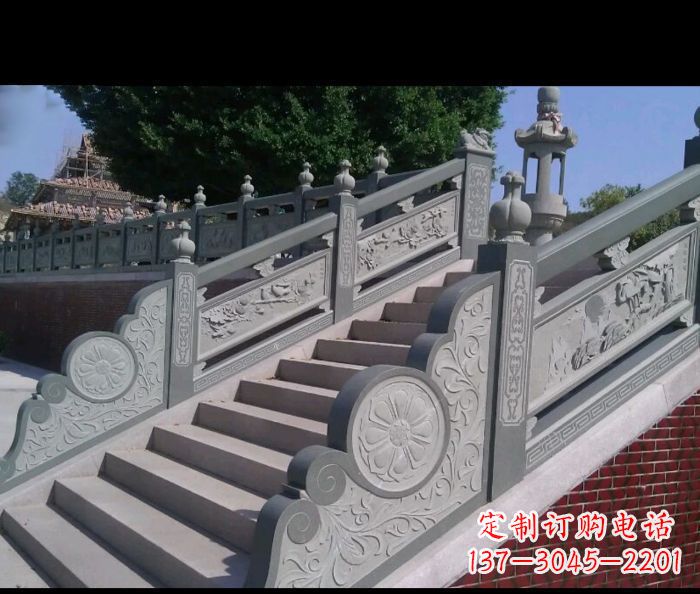 北京园林景观大理石栏板雕塑 (4)