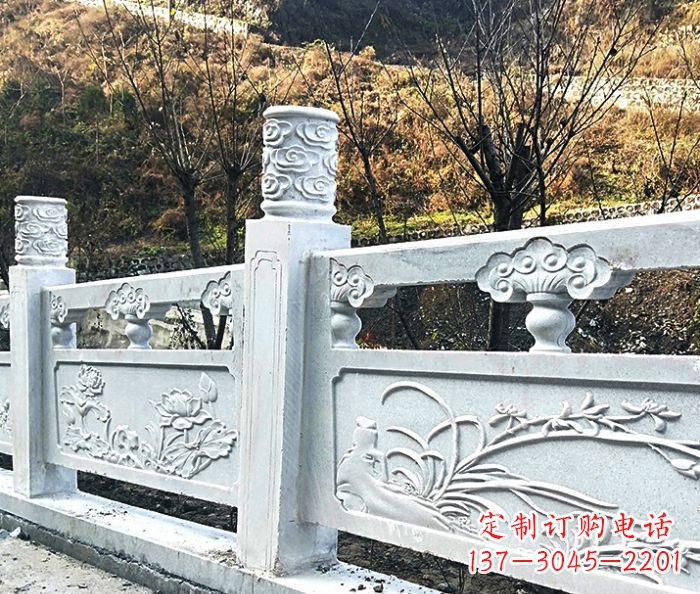 北京园林景观大理石栏板石雕 (7)