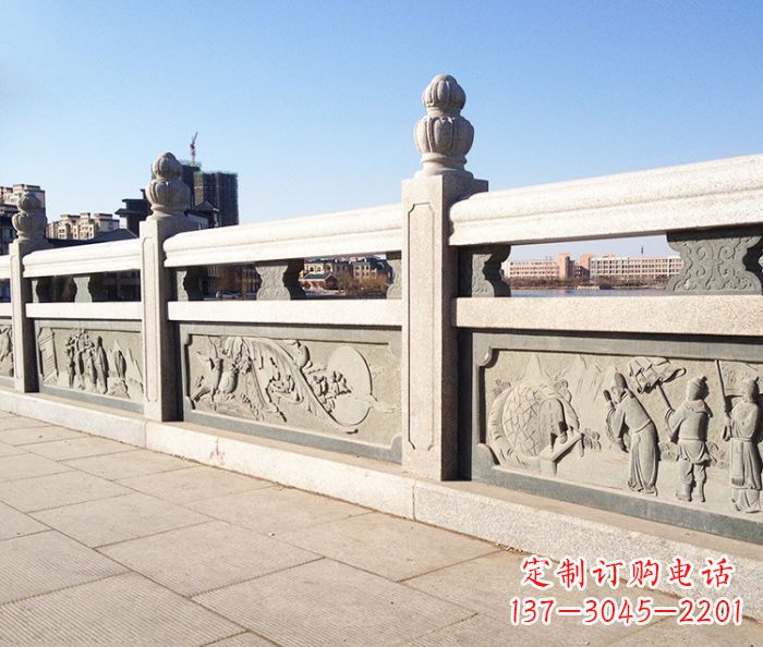 北京园林景观大理石栏板石雕 (8)