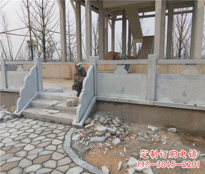 北京园林景观大理石桥栏板石雕_2 (2)