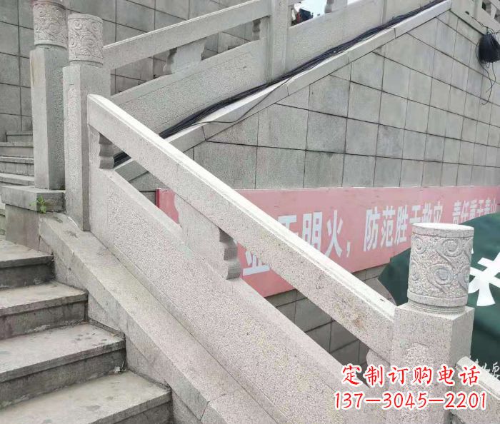 北京园林景观大理石桥栏板石雕_1 (2)