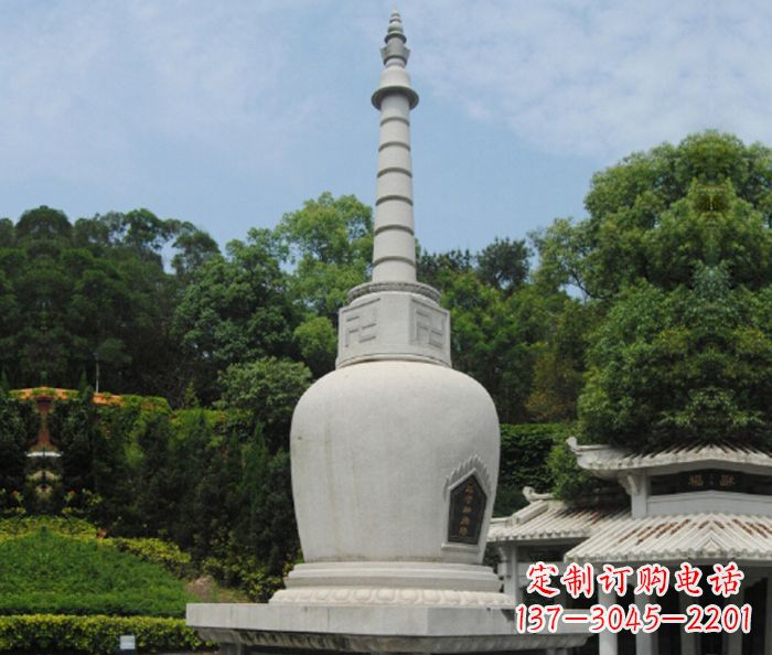 北京园林景观大理石舍利塔石雕