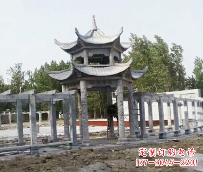 北京园林景观多层凉亭石雕 (2)