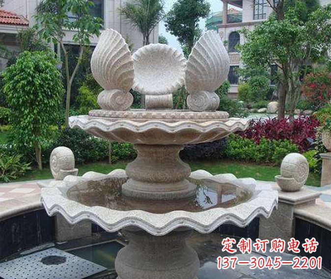 北京园林景观多层喷泉石雕