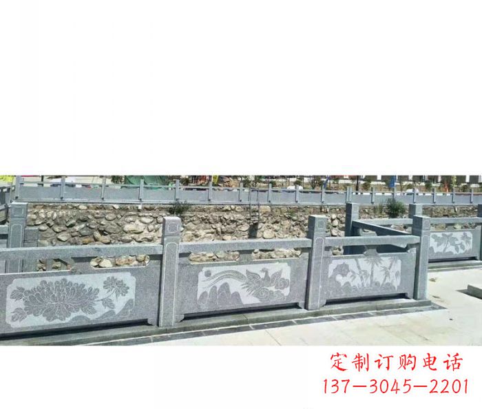 北京园林景观仿古石雕栏板 (5)