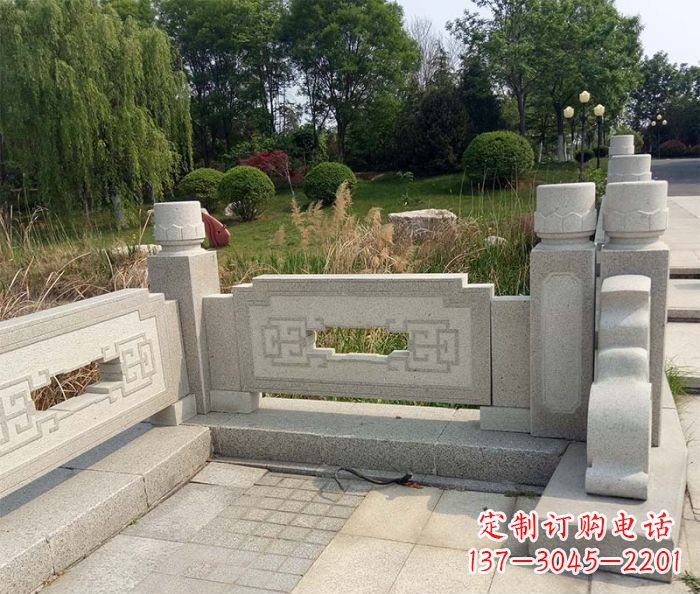 北京园林景观仿古石雕栏板 (8)