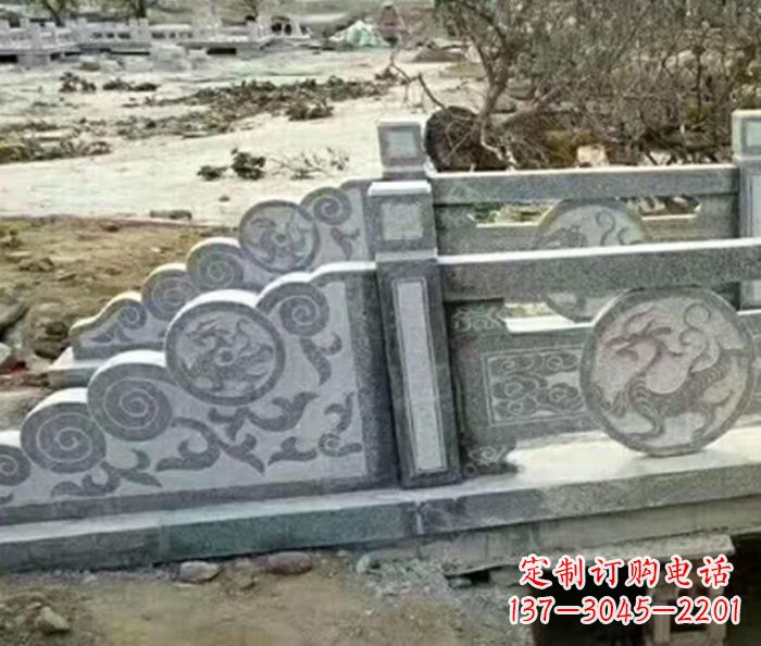 北京园林景观仿古石雕栏板 (10)