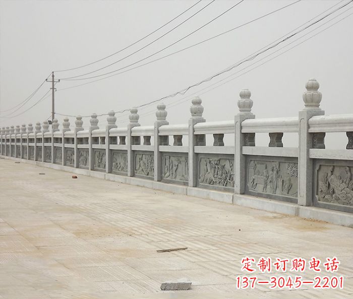 北京园林景观仿古石雕栏板_2
