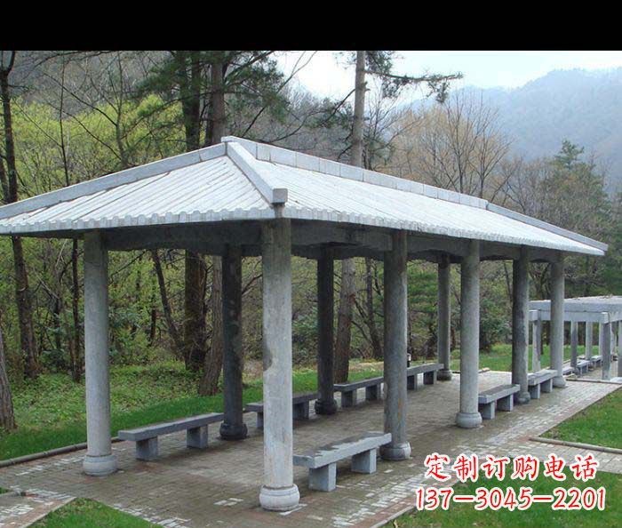 北京园林景观仿古石雕长廊